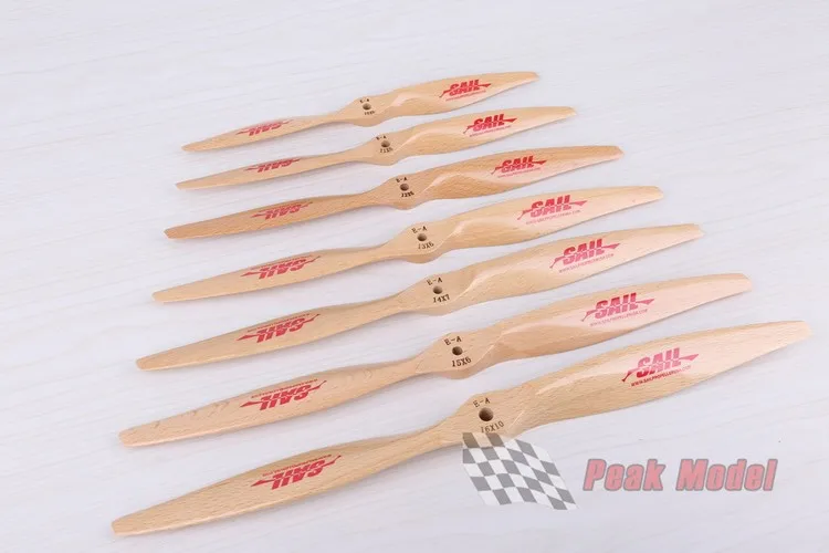 

Sail Propeller - High Quality Beech Wood propellers for RC jet Airplanes Drones & UAVs Electric Standard CW Prop 10x4 to 32x12