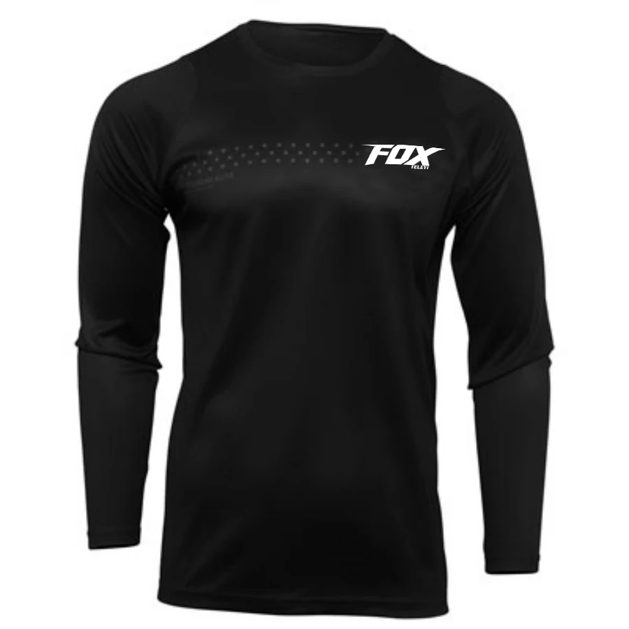 Men's Fox teleyi Mtb Downhill jerseys Long Sleeve Motocross Mountain Bike Shirt Quick-drying fabrics Cycling jerseys clothing