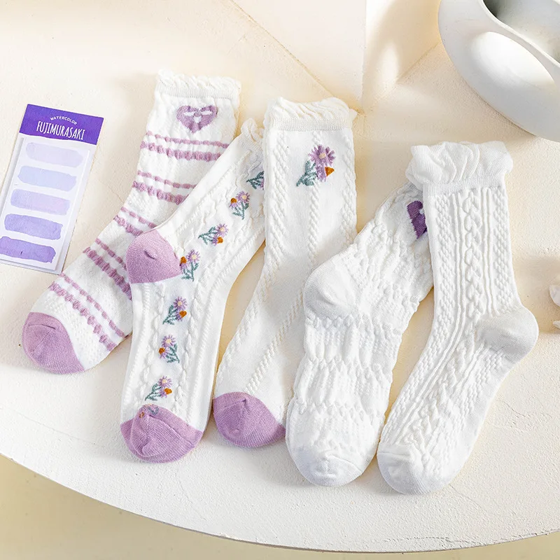 

Женские носки в стиле Харадзюку, 2 пары, Осень-зима