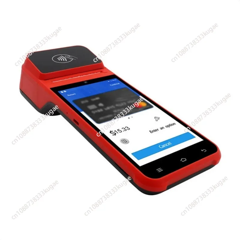 Фото Z91 5,5-дюймовый ручной POS-принтер с 4G Wi-Fi Bluetooth NFC-принтер с камерой отпечатков пальцев №1