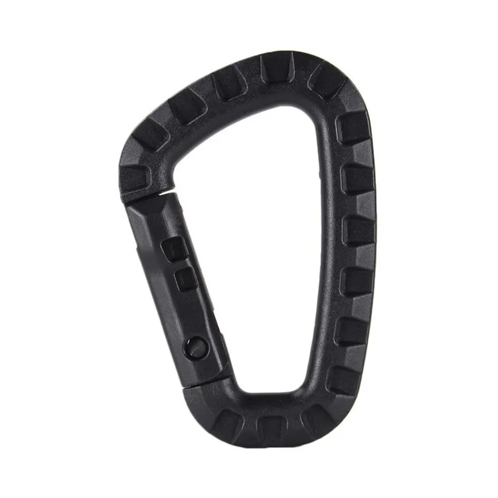 

Black/Green/Tan 1/2PCS Outdoor Keychain Snap Hook D-Ring Buckle Carabiner For Hanging Molle Bag Accs Tent Camping Tool