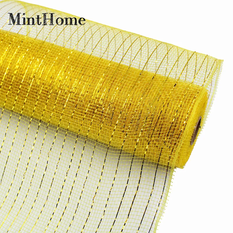 Спиральная края ленты из полипропилена сетка Рождественский венок изготовление