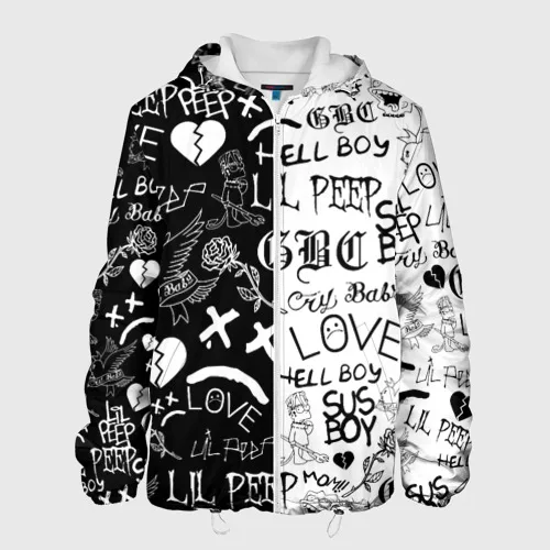Мужская куртка 3D LIL PEEP LOGOBOMBING | ЛИЛ ПИП