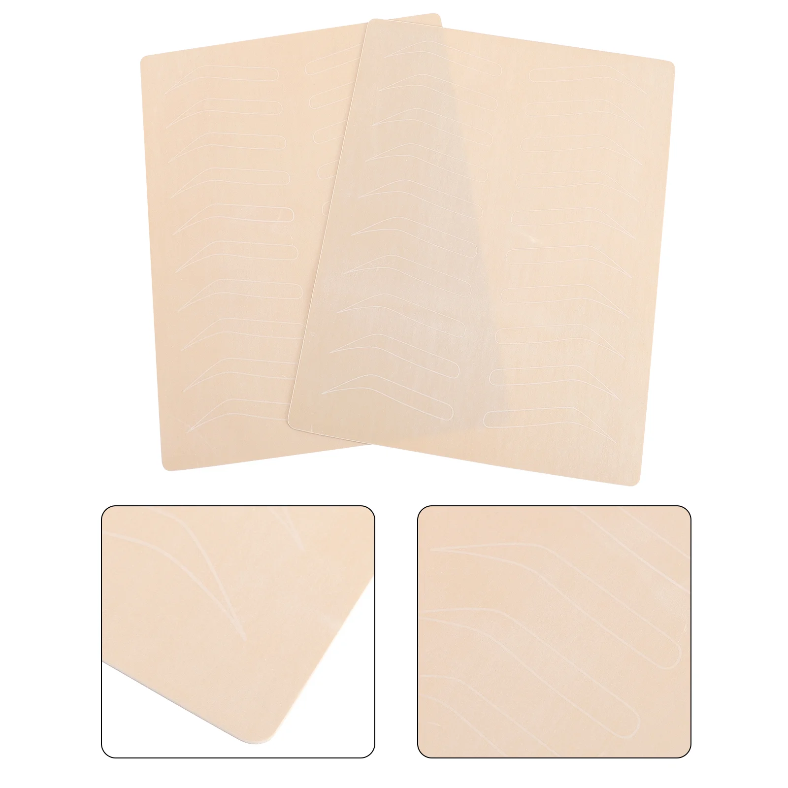 

Skin Practice Microbladingeyebrow Double Sided Tattooingtattoos Blank Fake Latex Silicone Permanent Makeup Rubber