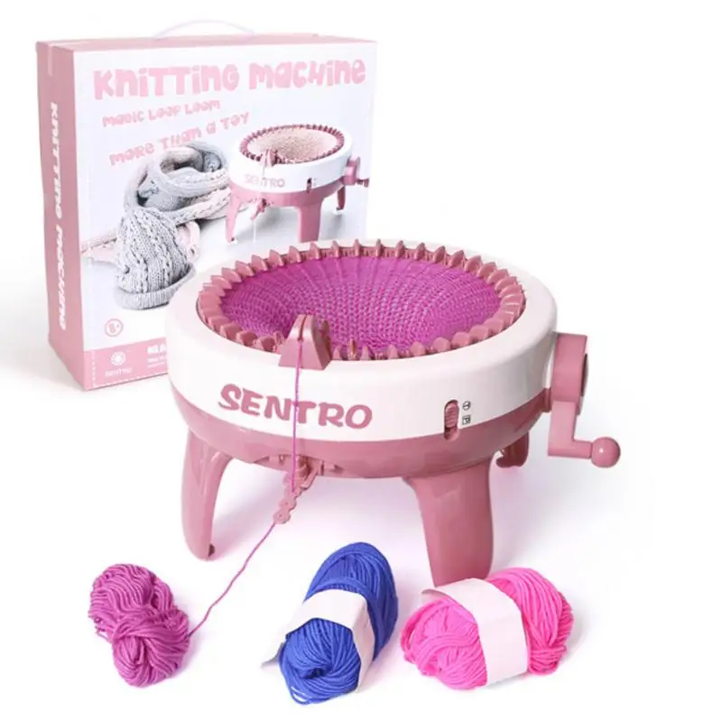 Вязальная машина ручной работы 22/48 игл цилиндрический шерстяной ткацкий станок