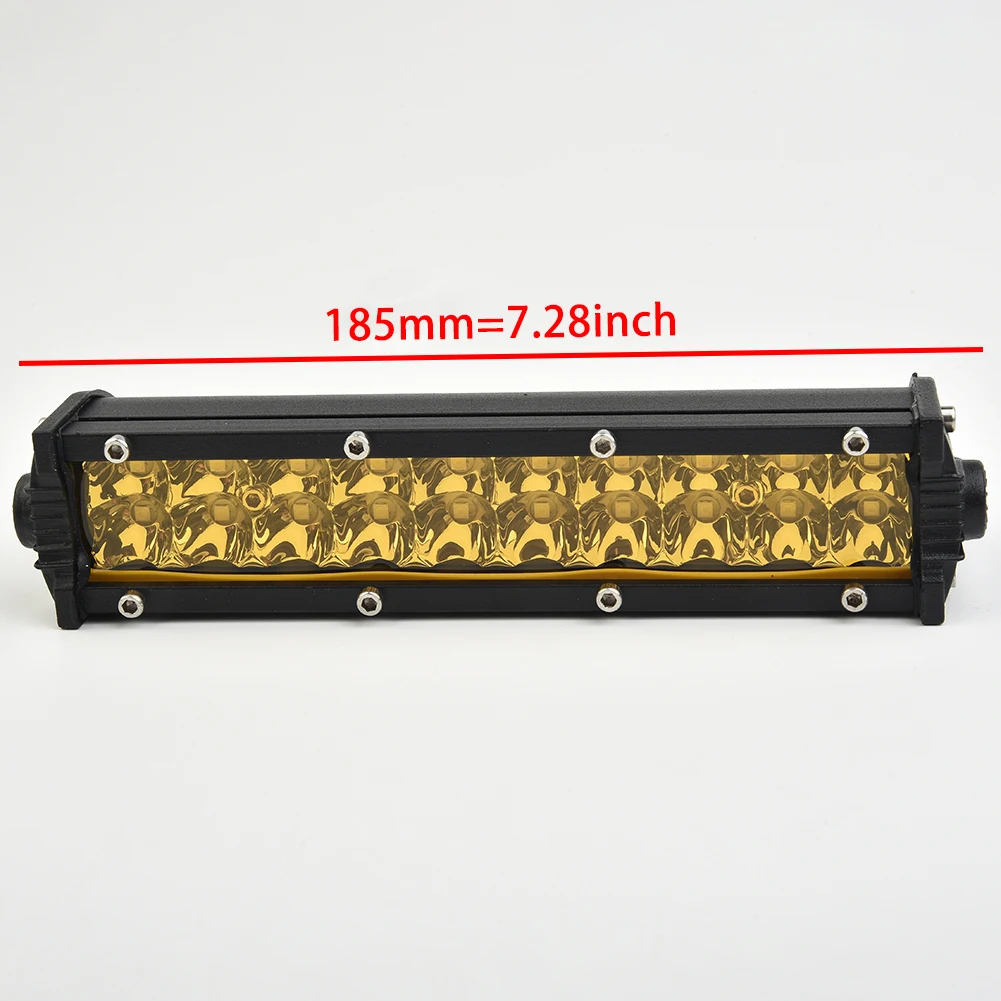 

High Quality 7 Inch LED Light Bar Work Light DC 9-32V New LED Fog Light Off-Road High-Intensity 20LED Yellow Light Car Accessory