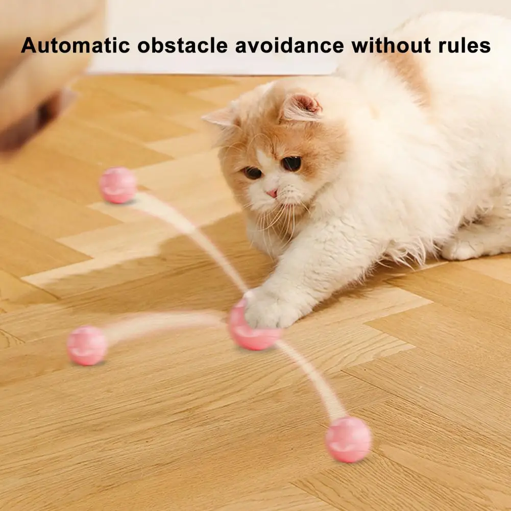 

Safe Durable Cat Toy Cat Toy Ball 360 Degree Rotating Usb Charge Led Light Stimulate Hunting Moving for Cats/kitties for Hunting