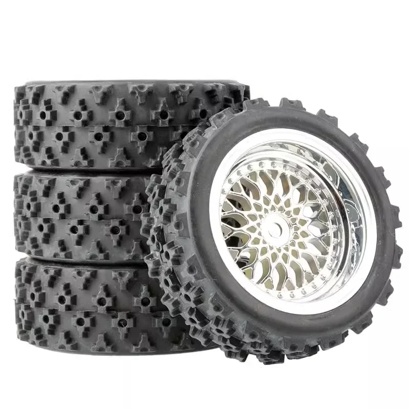 4 шт. 12 мм клееные резиновые шины пластиковые диски обод для радиоуправляемого