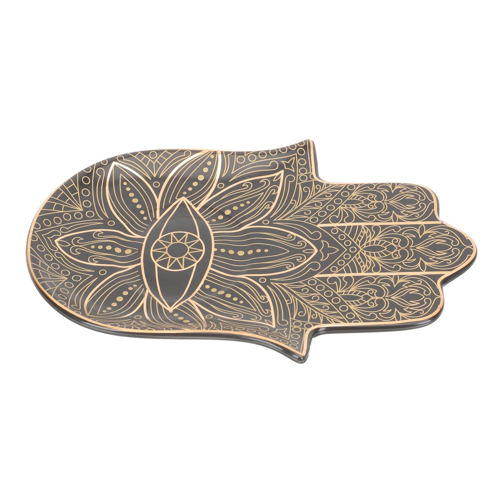 

Tray Jewelry Dish Ceramic Ring Eye Trinket Plate Holder Hamsa Coaster Hand Display Storage Organizerearrings Evil Cup Bowl