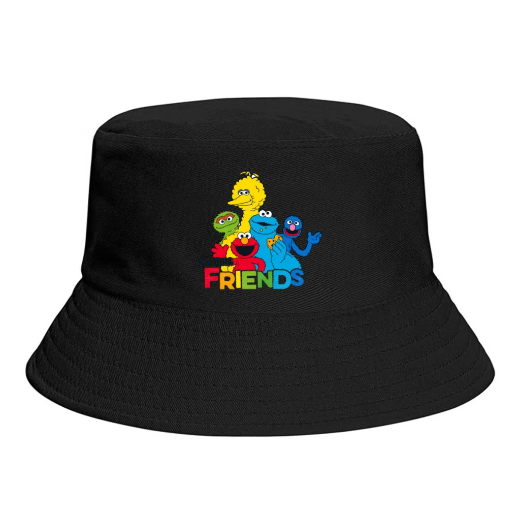 

New Summer Sesame Friends Bucket Hats for Unisex The Elder Scrolls V Skyrim Outdoor Foldable Bob Fisherman Hat Panama Sun Cap