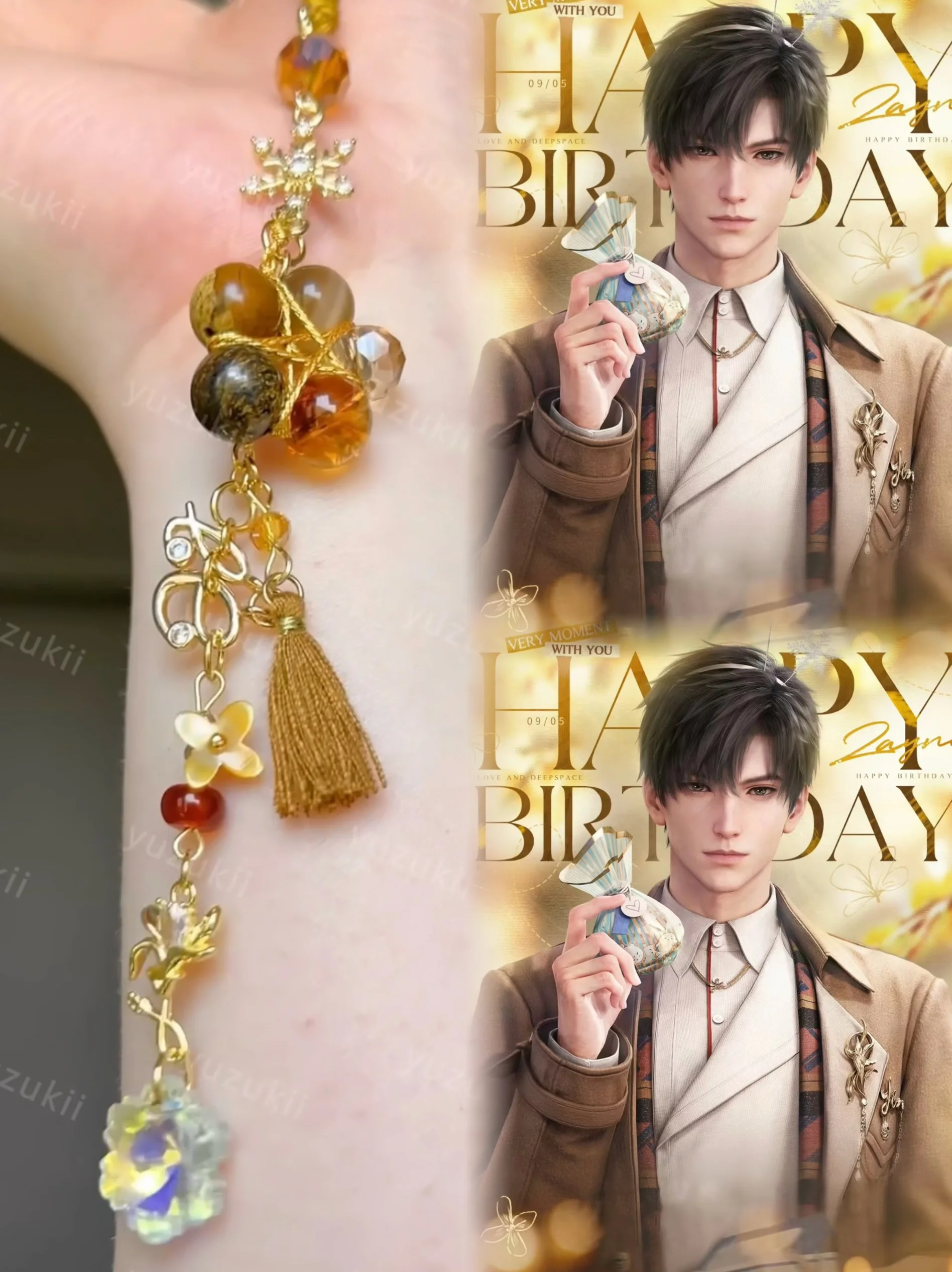 Игра Love and Deepspace Zayne Lishen косплей браслеты ручной работы ювелирные изделия