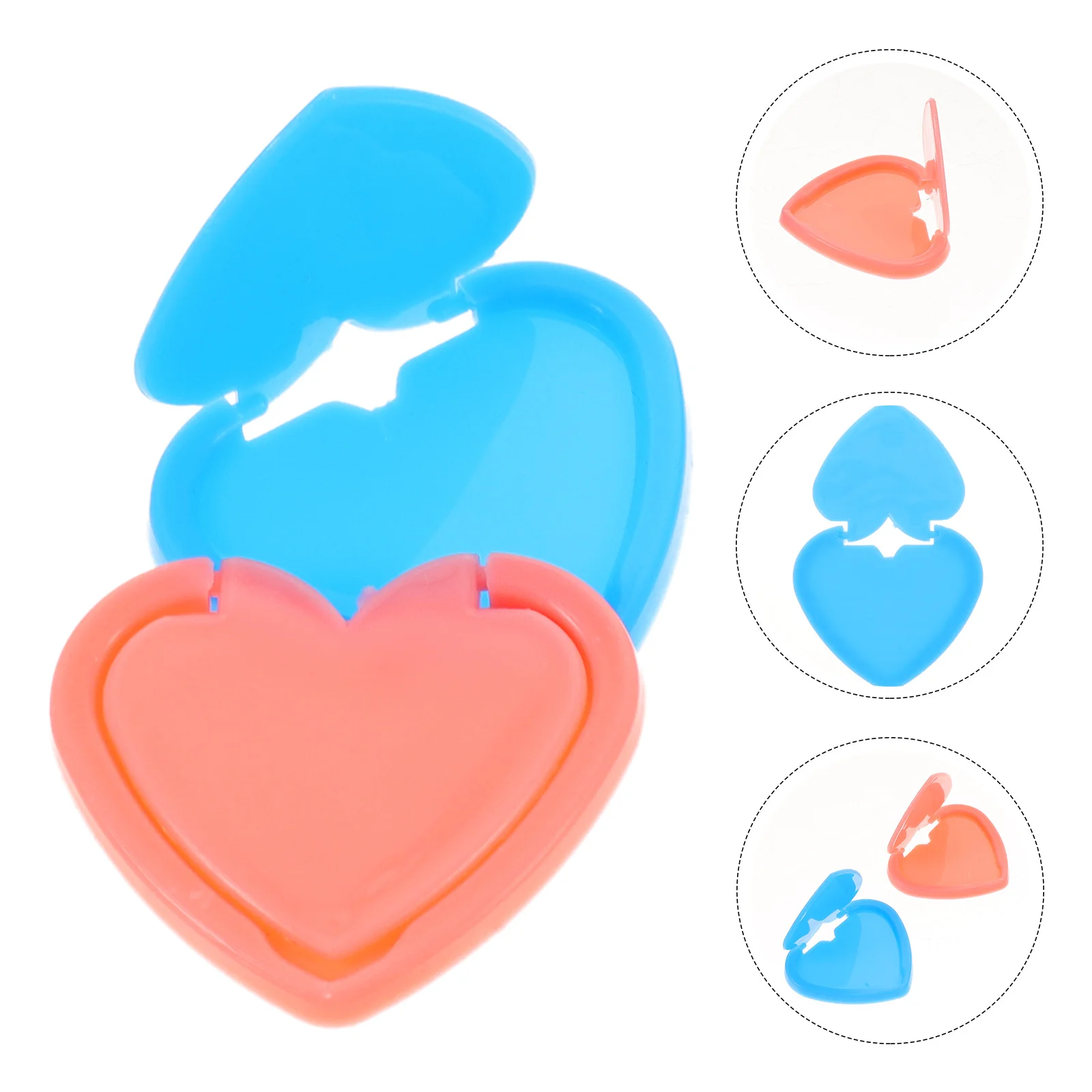 

2 Pcs Button Cover Copy Board Heart Baffle Light Pad Shaped Diamond Protector Plastic Protective Covers