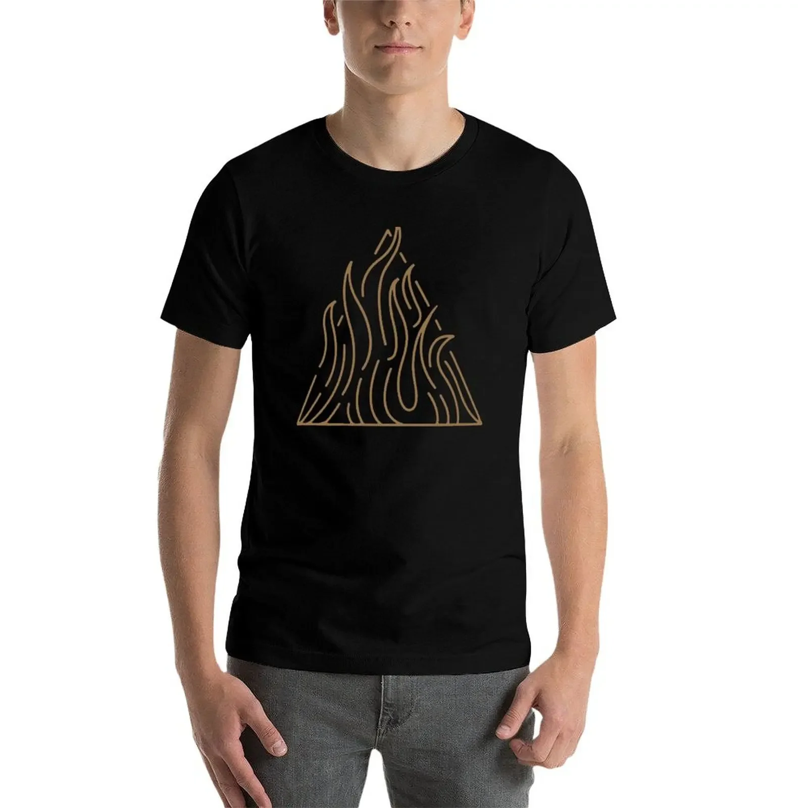 Футболка Fire T-shirty быстросохнущая одежда большого размера мужская футболка