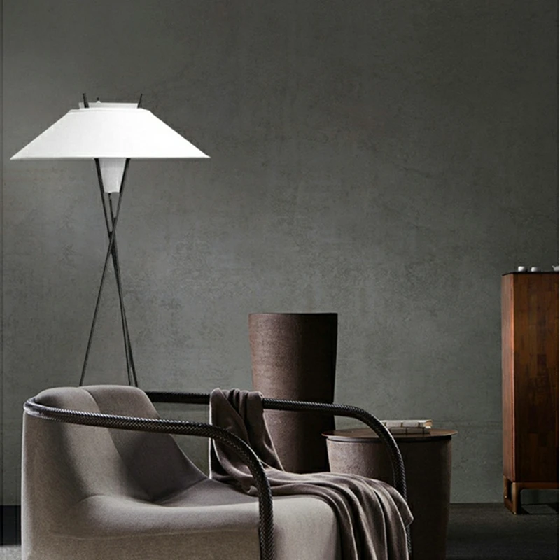 

Danish Designer Floor Lamp Modern Iron Tripod Floor Lamps For Living Room Bedroom Study Decor Light Nordic Bedside Standing Lamp