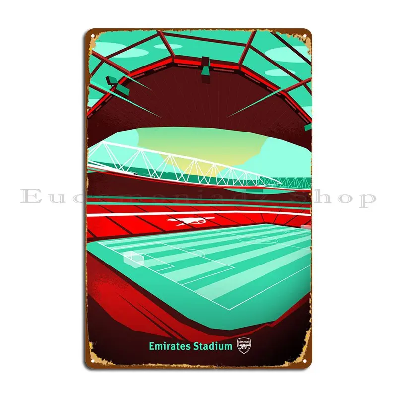 

Emirates стадион, внутренний металлический плакат, эмблема, клубный Печатный классический фотопостер