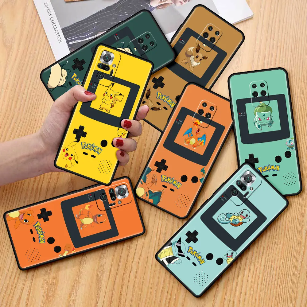 

Case For Xiaomi Redmi Note 11 9S 10 9 8 7 9A 9C 9i K40 8T 10C 9T K50 Silicone Phone Shell Pokemon