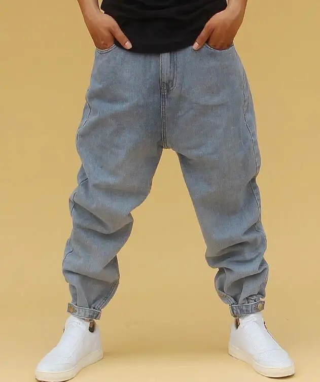 Men's Harlan Jeans Street Loose Jeans  Male Skateboard Pants Drawstring Pants
