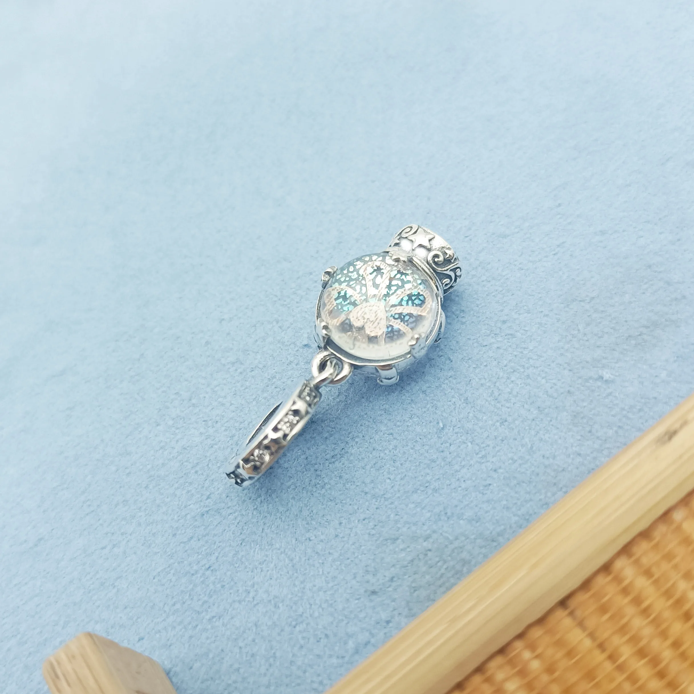 

High Quality Jewelry Snow Globe Angel Dangle Charm pendant