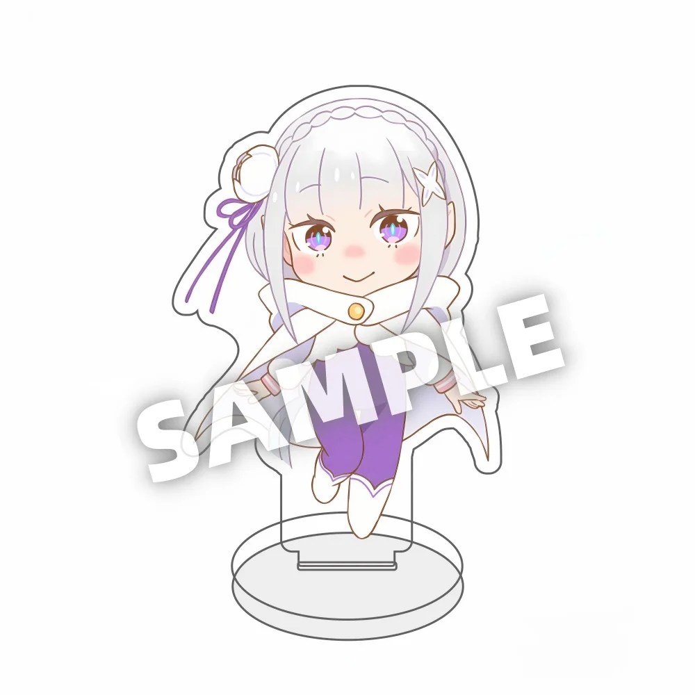 Фото Аниме Манга Re:Zero - Початок жизни в другом мире ‌   Брелки акриловая подставка Subaru Natsuki Emilia Rem Ram Беатрис фанаты подарки №4