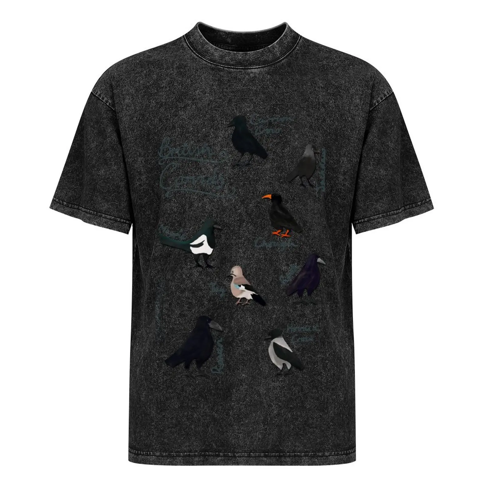 Футболка British Corvids с рисунком баскетбольные футболки мужские рубашки футболка