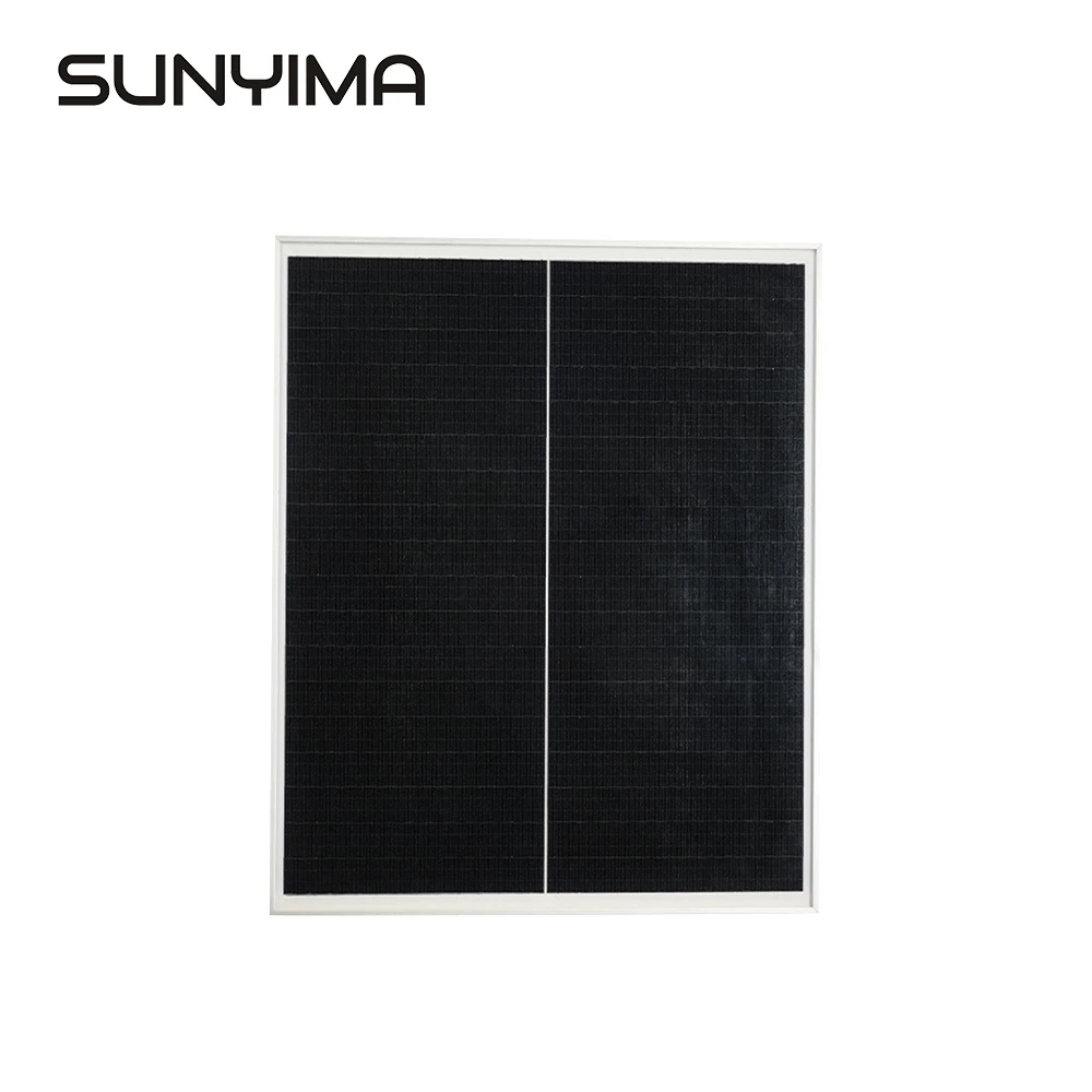 

SUNYIMA 18V 45W Solar Panel Lamination 19% Waterproof Solar IP65 Photovoltaic Cells Poly For Car Yacht RV Battery Charger