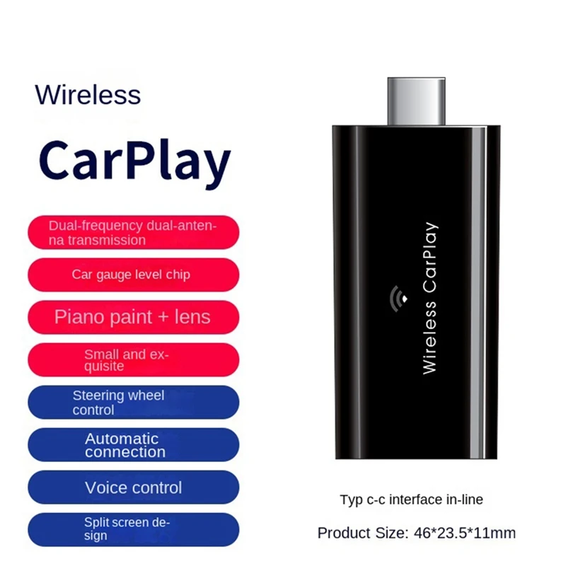 

Адаптер Carplay беспроводной с разъемом Type-C, 5 ГГц, Wi-Fi