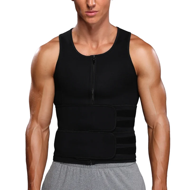 

Men Body Shaper Waist Trainer Vest Slimming Shirt Sauna Sweat Suit Compression Undershirt Shapewear Fat Burner Workout Tank Tops