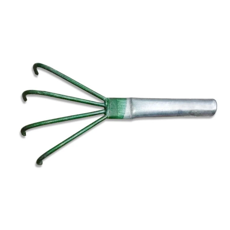 

Lightweight Portable Four-tooth Rake Durable Carbon Steel Handle for Picking Up Peanut and Picking Up Trash /Clams M4YD