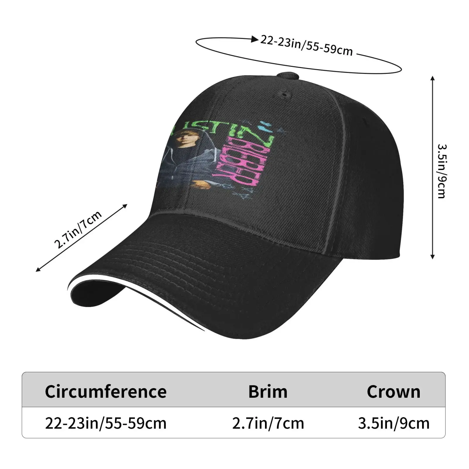 

Justin Bieber My World 20 Graphic Women's Cap Beanie Women's Hats For The Sun Sport Men Summer Hat