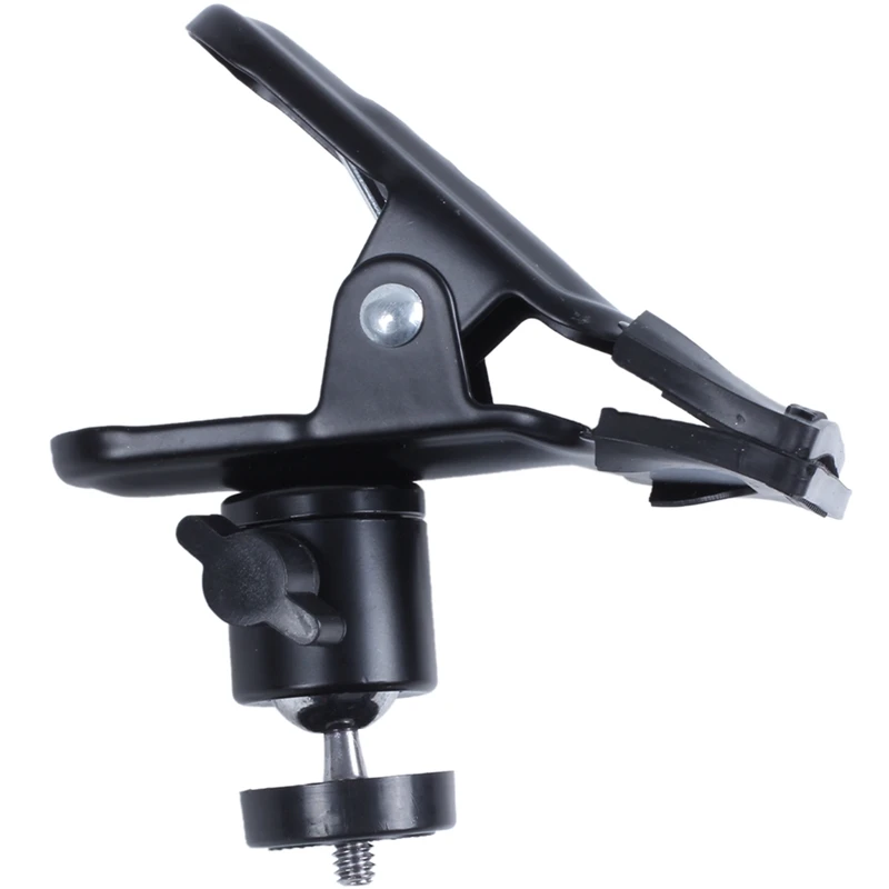 

Multi-Function Metal Spring Clamp Clip W/ Ball Head For Camera Flash Photograph