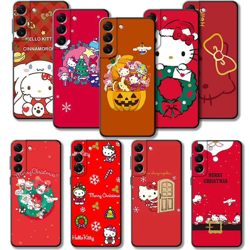 

Sanrio Red Hello Kitty Cases Phone Case For Samsung Galaxy S22 S21 S20 Plus S10 S8 S7 S9 S10e Ultra FE Edge Protective Shell