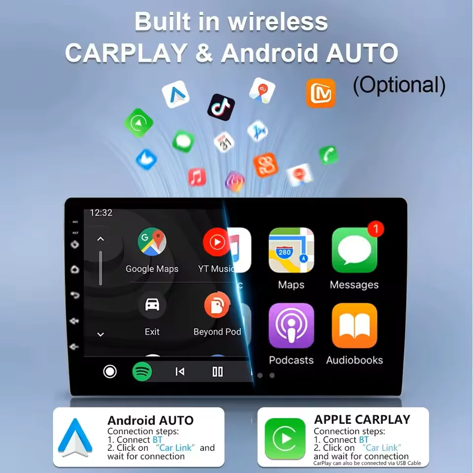 Фото Автомобильный мультимедийный плеер Android 15 2K QLED WIFI Carplay для BMW X3 E83 2004 2005 2006 2007 2008 2009 2010 2011 2012 4G BT GPS DSP №2