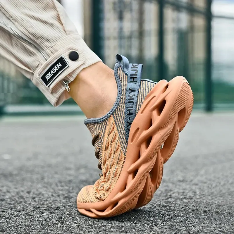 Мужские кроссовки через плечо Lexsan дышащая повседневная обувь с геометрическим