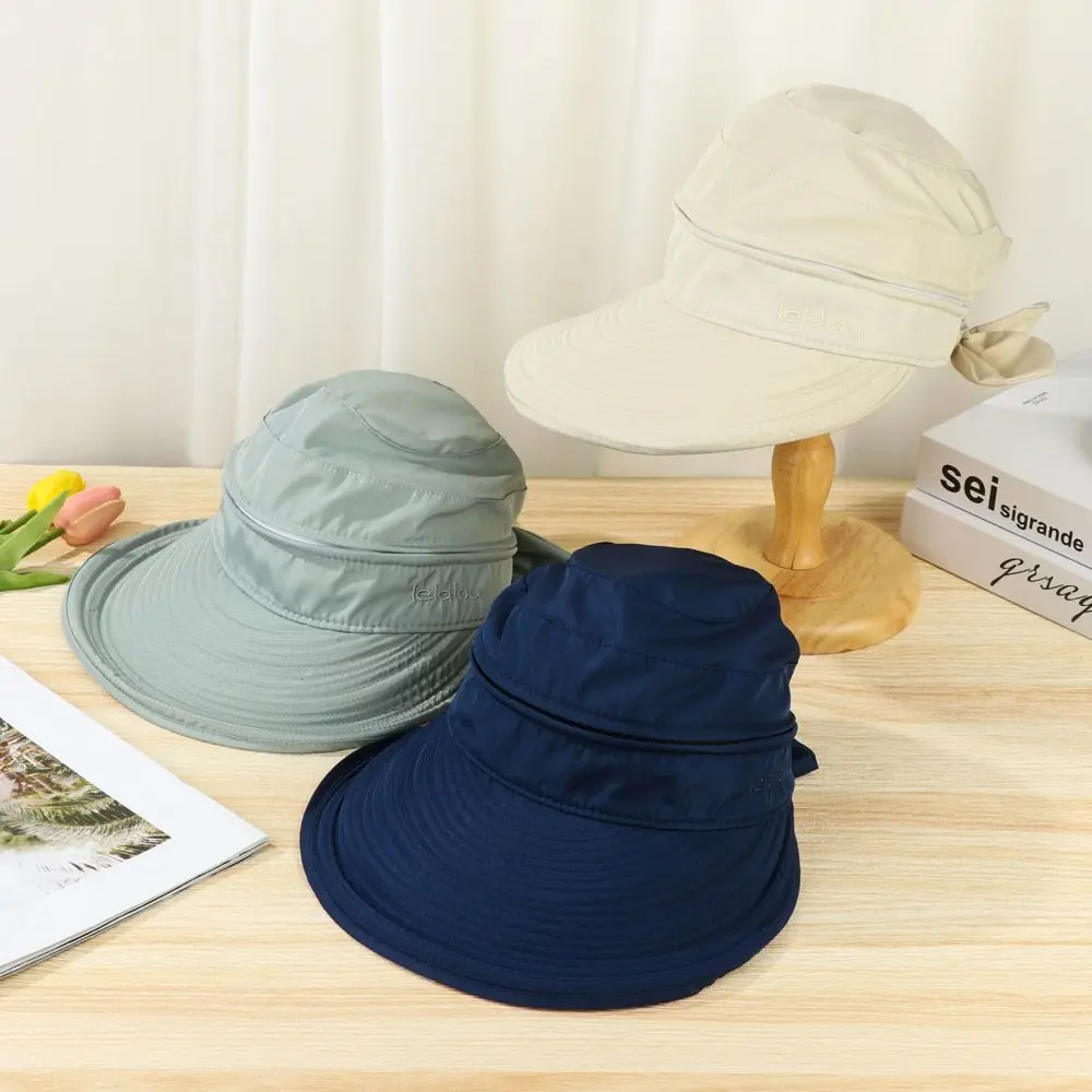 

2021 Visor Anti-UV Summer Sun Hat Wide Brim Beach Hat Outdoor Cap