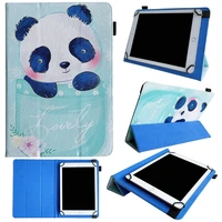 cute cartoon universal tablet case leather flip stand cover for samsung android tablet 7 inch butterfly panda 7 tablet case