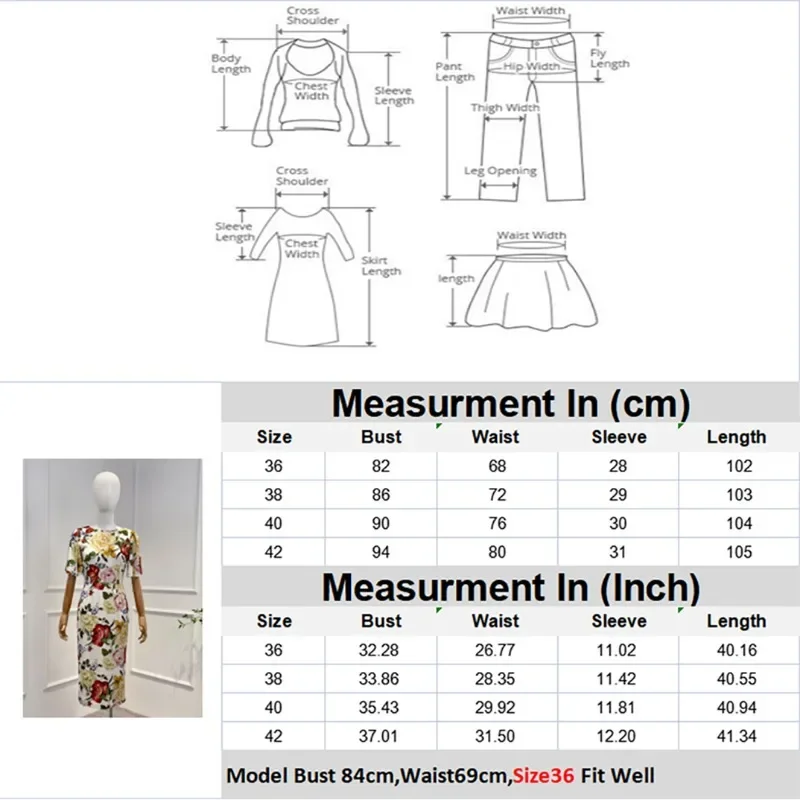 Рисунок 3 - Женское винтажное платье миди с цветочным принтом