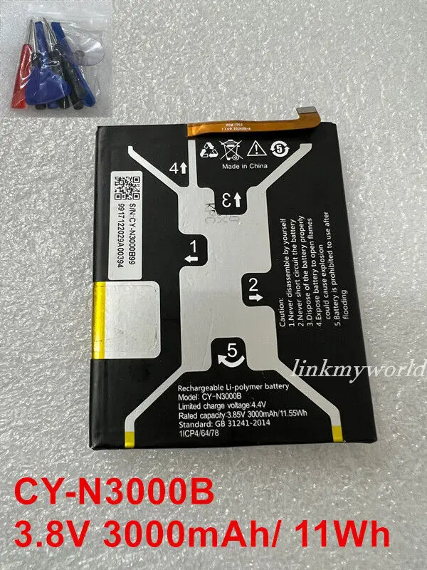 Оригинальный аккумулятор CY-N3000B C796438300P OEM для BLU v0310ww v0311ww Blu Vivo XI + Инструменты