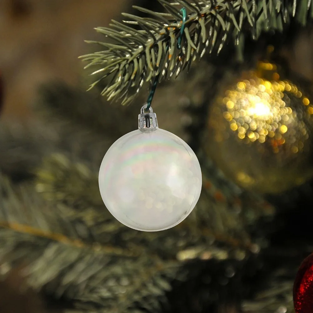 

20pcs Christmas Balls Hanging Ornaments Xmas Balls Party Decorative Xmas Tree Decorations Plastic Balls
