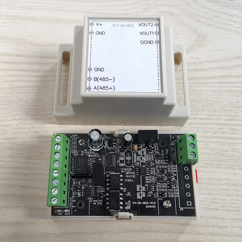 Аналоговый изолированный выходной модуль светодиодный диммер 485 ModBus RTU 0-5 в 0-10 0-20