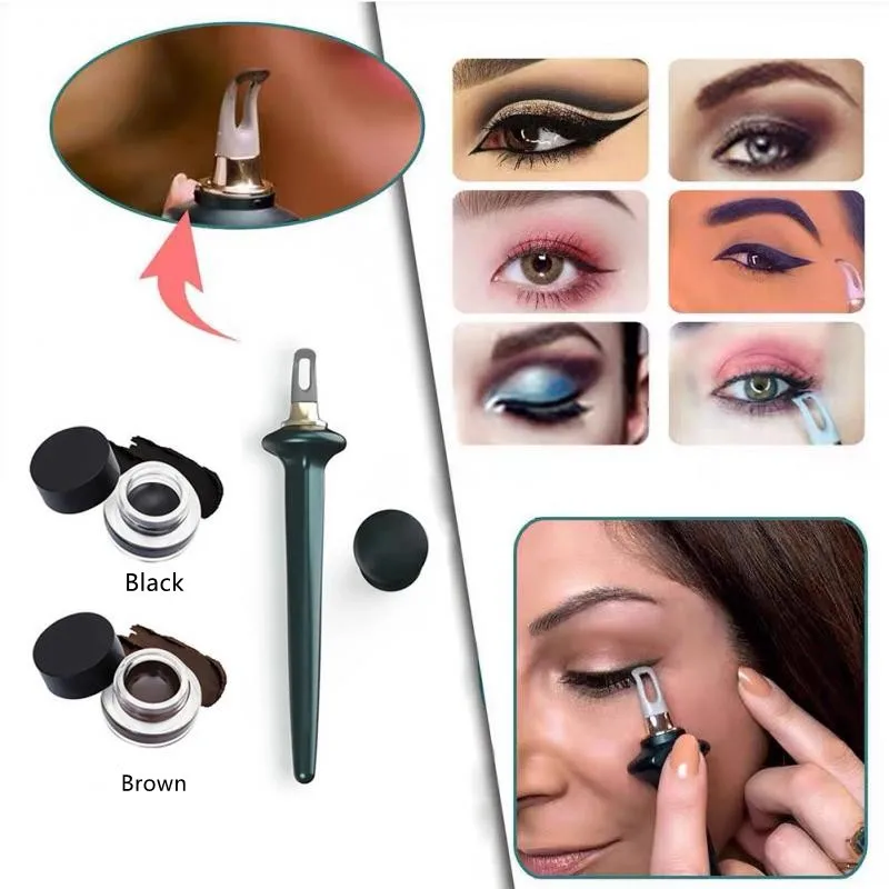 New Cat Eye Eyeliner Stamp Eyeshadow Cosmetic Easy To Makeup Wing Style Tools Eye Liner Stamping Stencil Tools Women Cosmetic images - 6