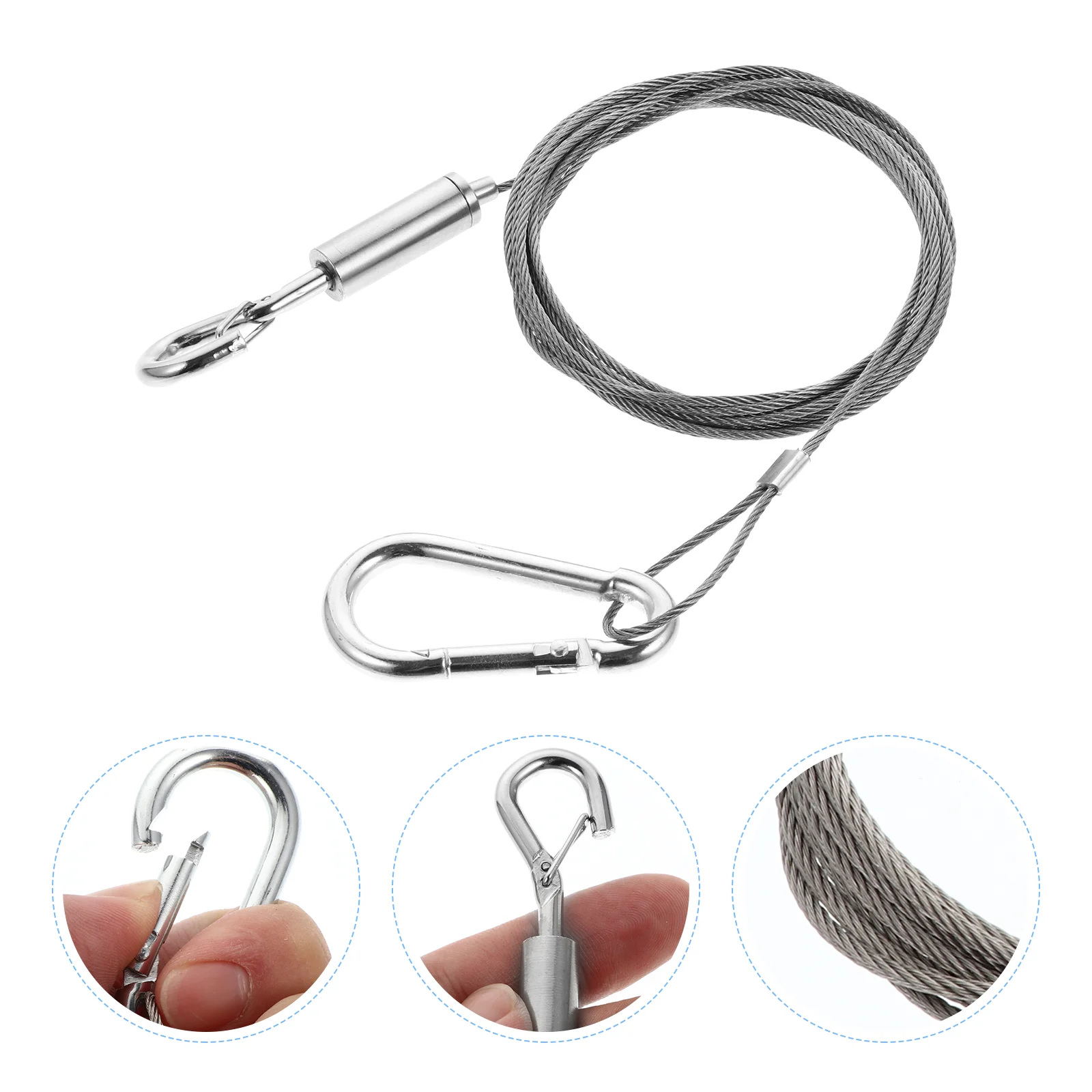 

1pc Lamp Hanging Wire Hanging Rope Picture Hanging Wire Frame Rope (Silver)