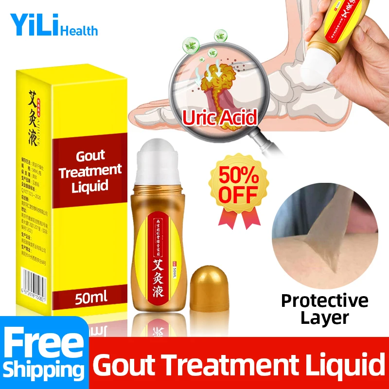 

Gout Treatment Liquid Wormwood Finger And Toe Joints Pain Counterpain Relief Rheumatism Rheumatoid Arthritis Leak-Proof