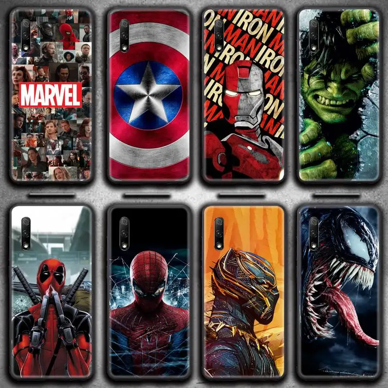 

Marvel Deadpool Iron Man spiderman venom Groot Phone Case for Huawei Honor 30 20 10 9 8 8x 8c v30 Lite view 7A pro