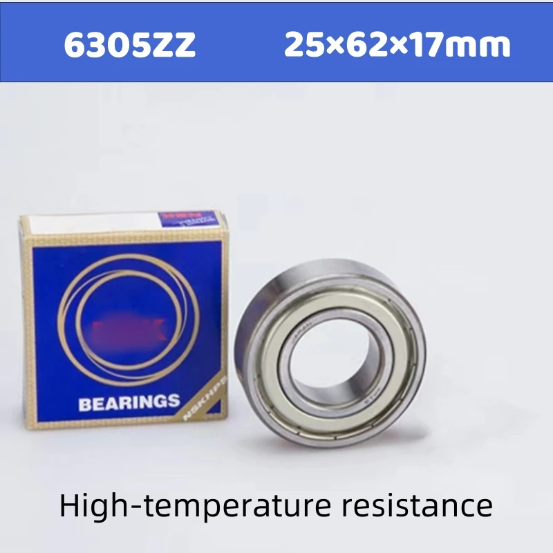 

Japan deep groove ball bearing high speed and high quality 6305ZDDU 25× 62× 17mm motor.