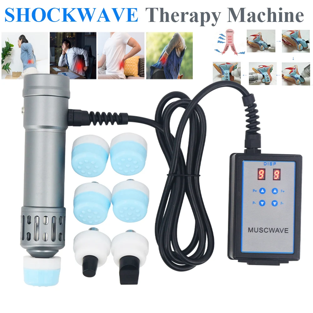 

Portable Shockwave Therapy Machine Extracorporeal Shock Wave Equipment For Men ED Treatment Knee Back Pain Relief Massager