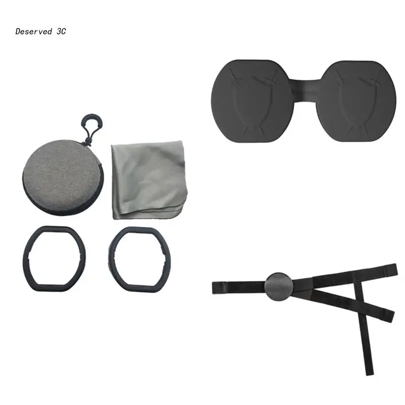 

Dust-proof VR Glasses Protector Face Pads/Lens Anti-Scratch Rings/Protective Headset Strap for PS VR2 Headset Glasses Sleeves