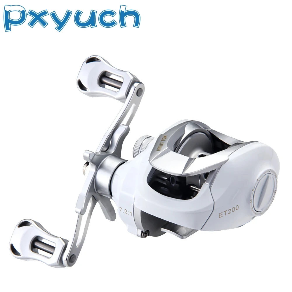 

Baitcasting Reel 7.2:1 High Speed Anti-corrosion Aluminum Spool Casting Reel 8KG Max Drag for Freshwater Saltwater Fishing