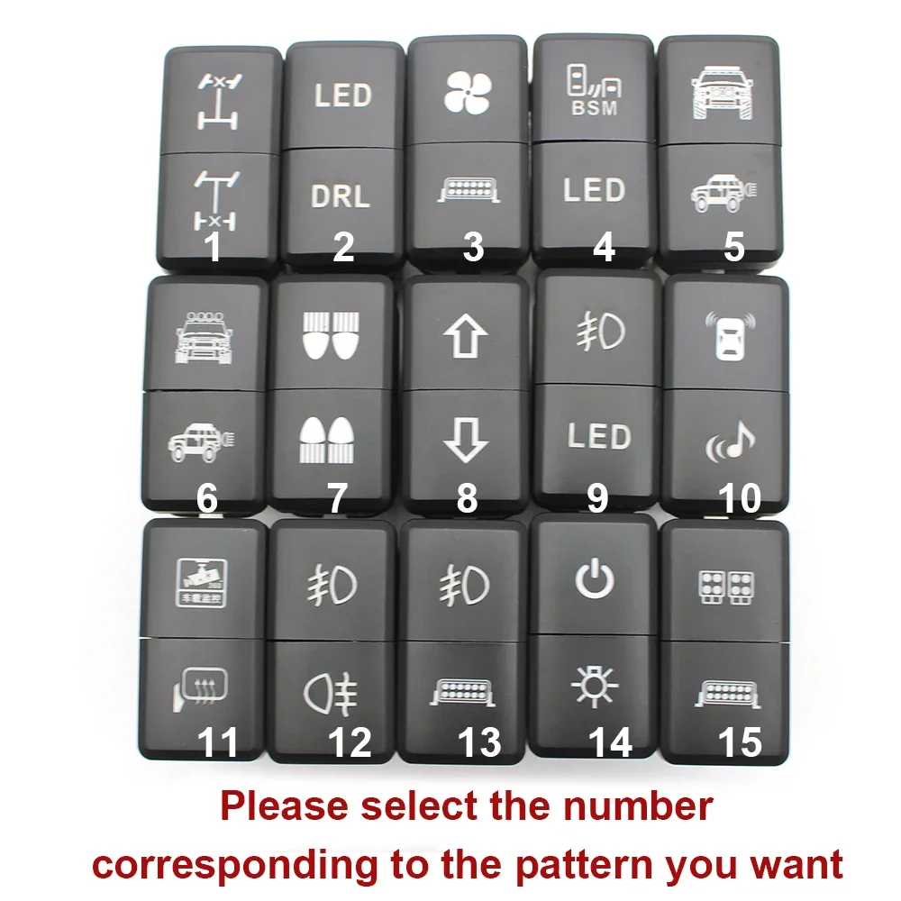 

1 шт. автоматический переключатель передних противотуманных фар, фар, переключатель, кнопка заднего хода на крышу, BSM светодиодный, переключатель вентилятора для Toyota FJ LAND CRUISER PRADO 120 LC76