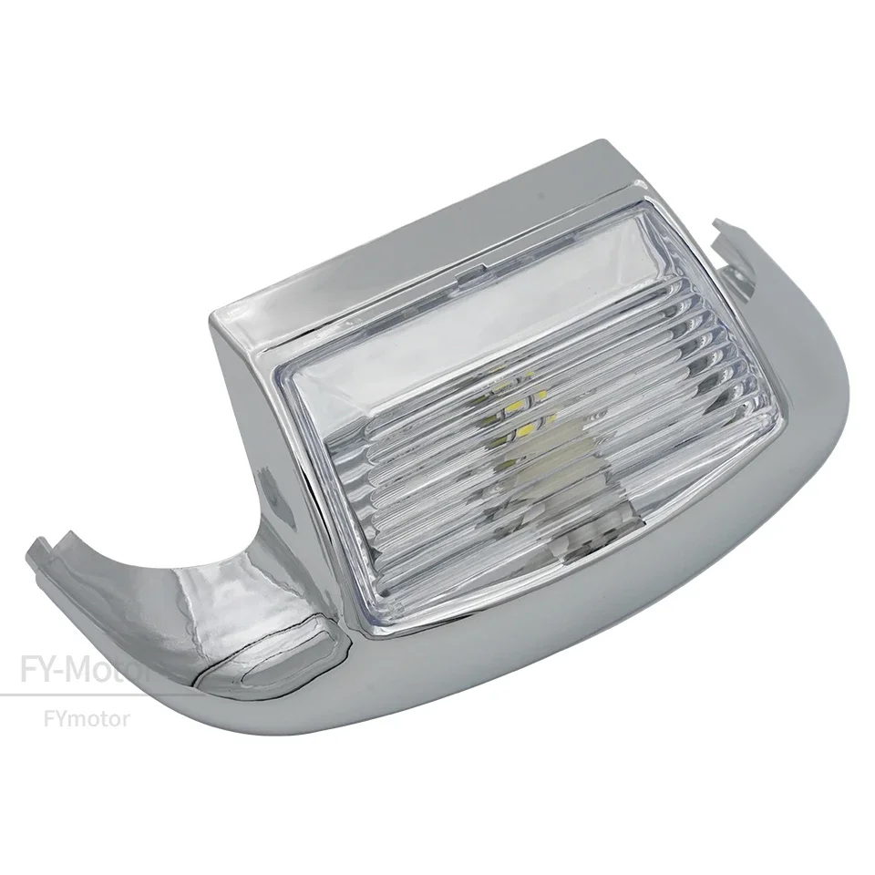 

Классические мотоциклетные линзы Softail, переднее крыло, наконечник лампы, край светодиодной лампы, хромированный, подходит для Harley FLSTC FLHT FLHTCU FLHR до 2013 г.