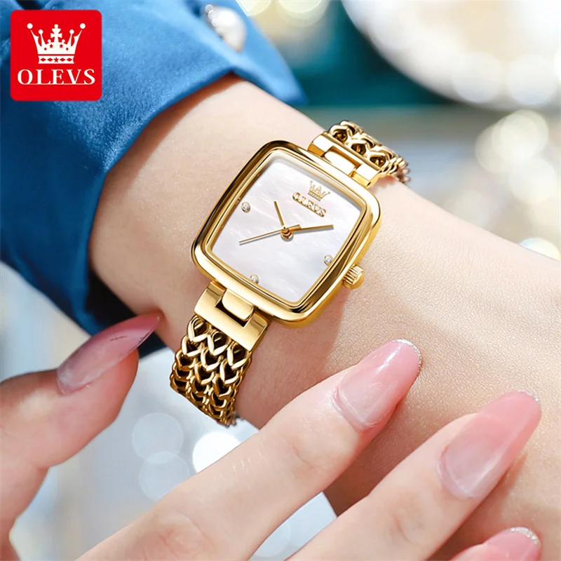 OLEVS Woman Watch Girlfriend Gift Lady Watch Stainless Steel Women Bracelet Watches Female Waterproof Hour Relogio Feminino